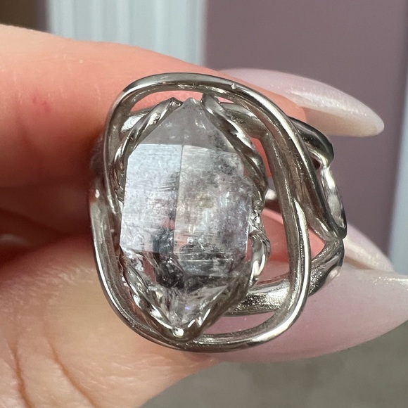 Herkimer Diamond Adjustable Ring - Picture 7 of 7